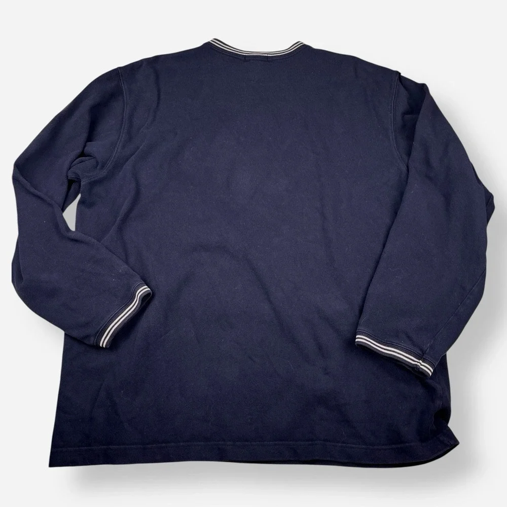Vintage Polo Jeans Ralph Lauren Sweater Mens Large Pullover Blue‎ VNeck Cotton